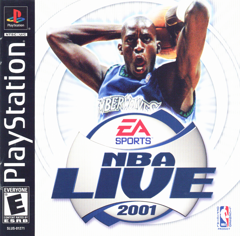 NBA Live 2001 box art for Playstation 2